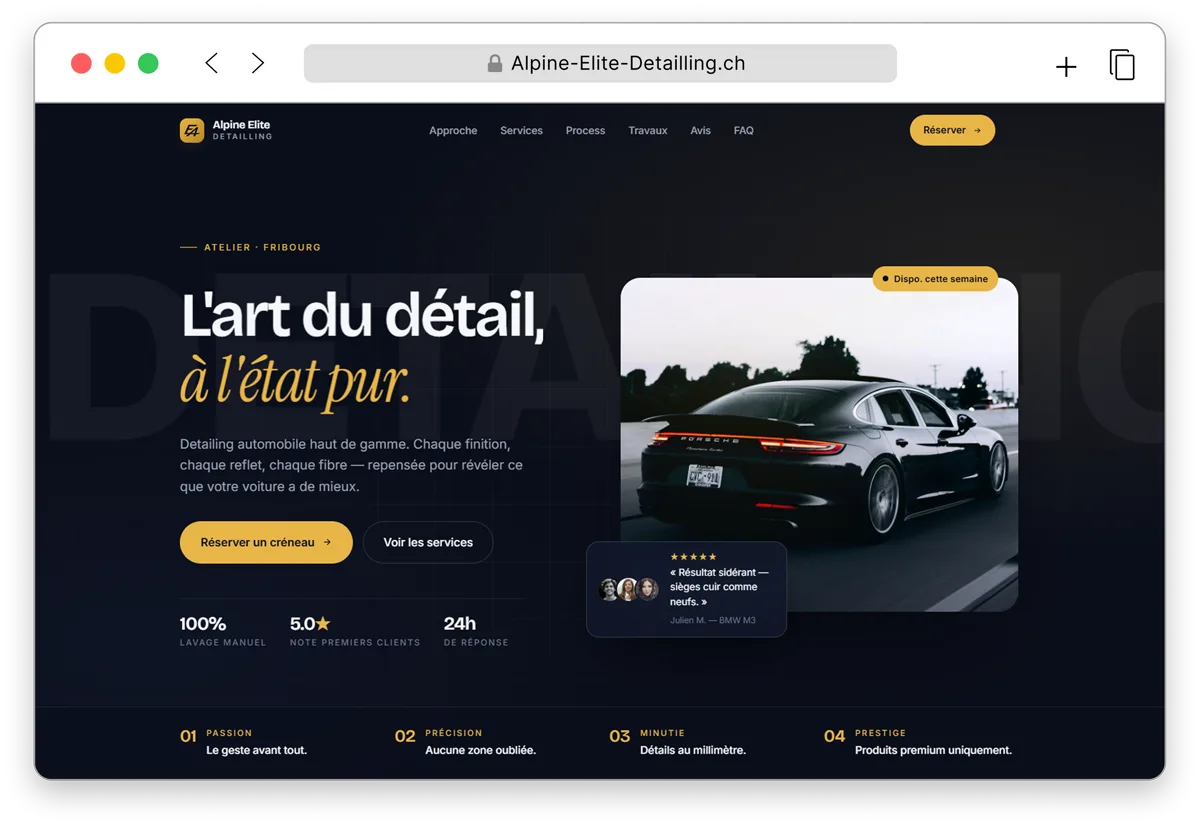 Alpine Elite Detailing — detailing automobile haut de gamme