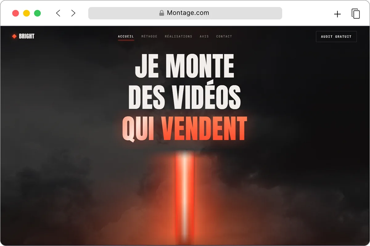 Bright — monteur vidéo, des vidéos qui vendent